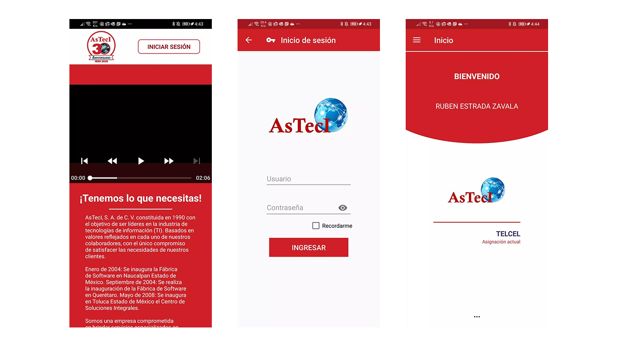 Software at Asteci Experience